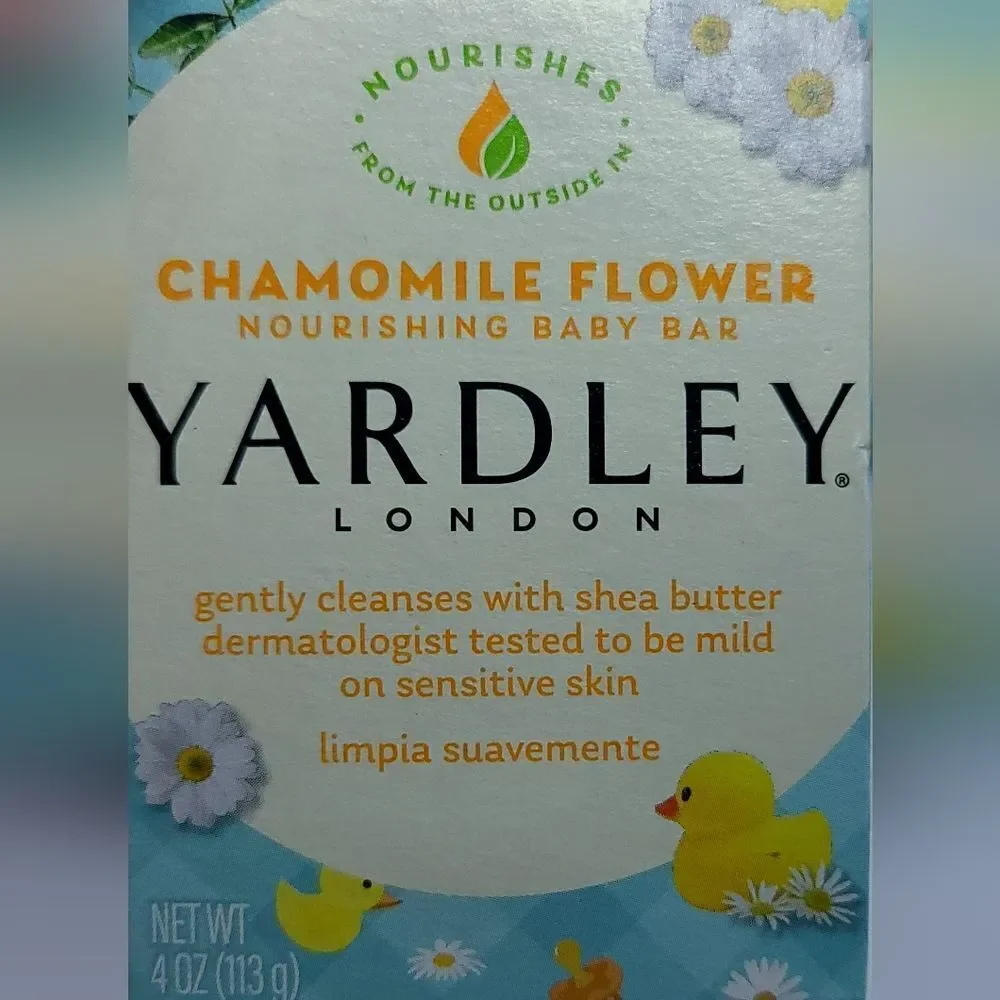 BABY Bath Bar 2-Pack YARDLEY LONDON Chamomile Blossom Nourishing Sensitive  NWT